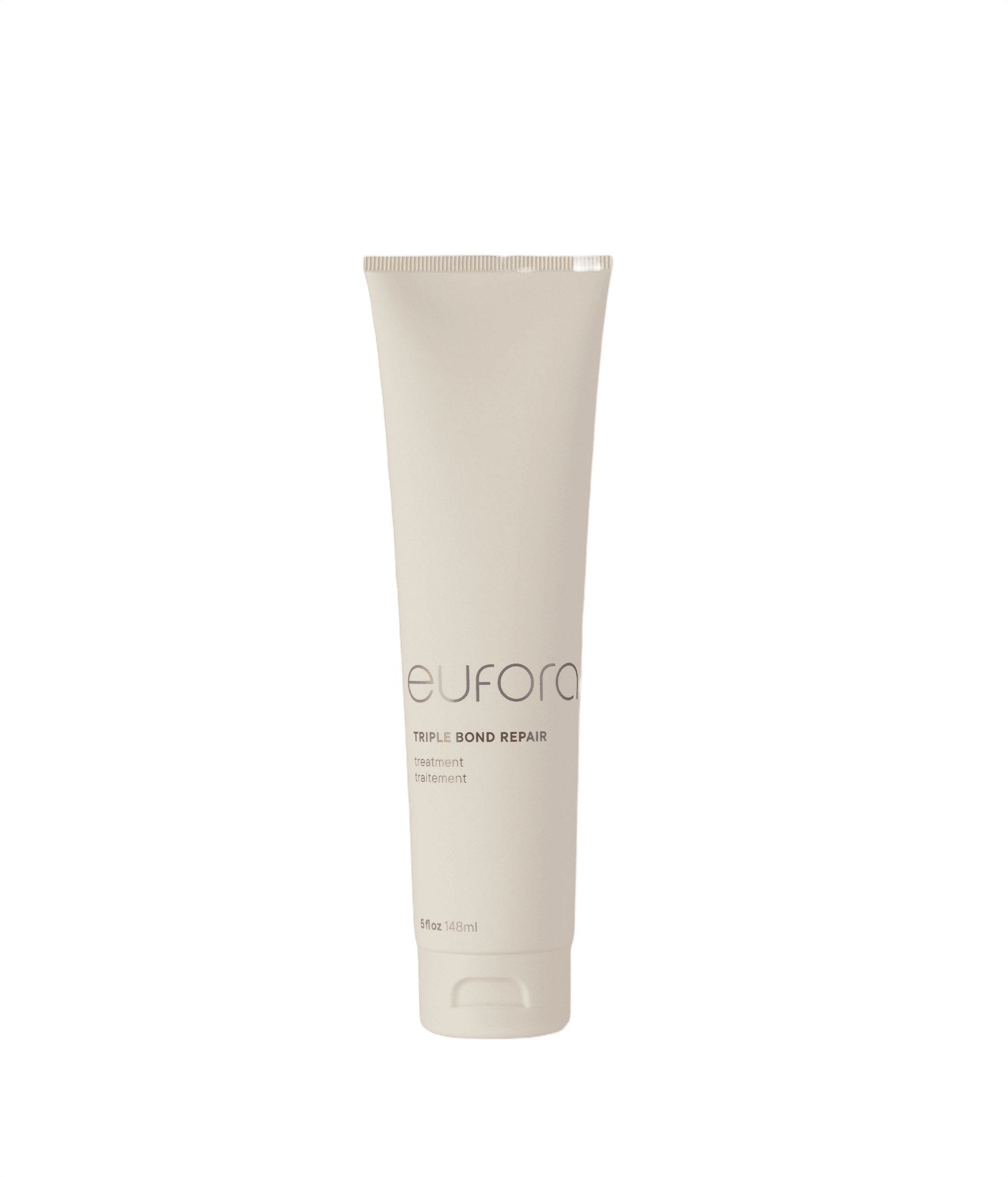 Eufora Triple Bond Repair tube on a plain background. Hair treatment for strengthening and repair.